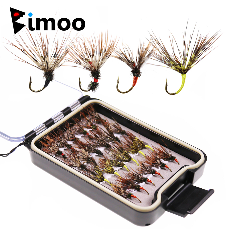 Fishing Hook Size - Bimoo 24 Stks/doos Tenkara Vliegen In