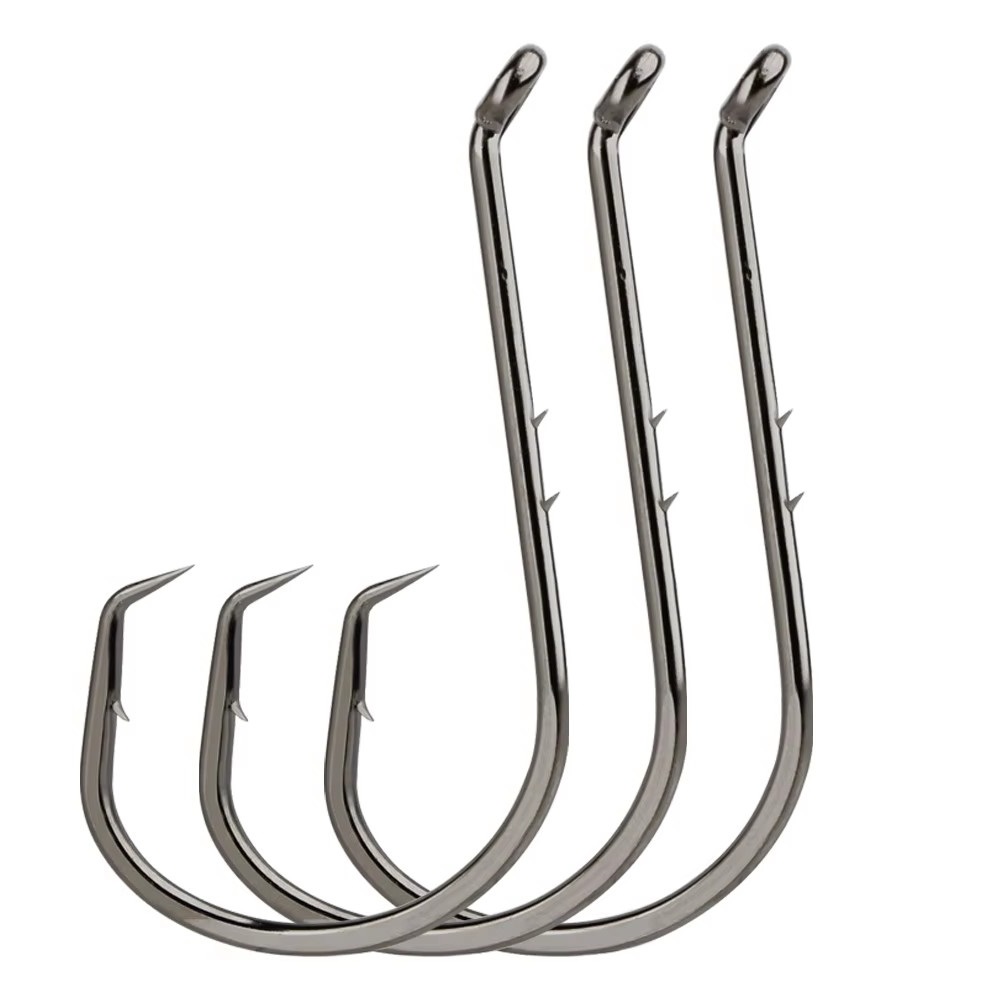 Fishing Hook Size - FTK 25 stuks hoogwaardig koolstofstaal zeevishaken