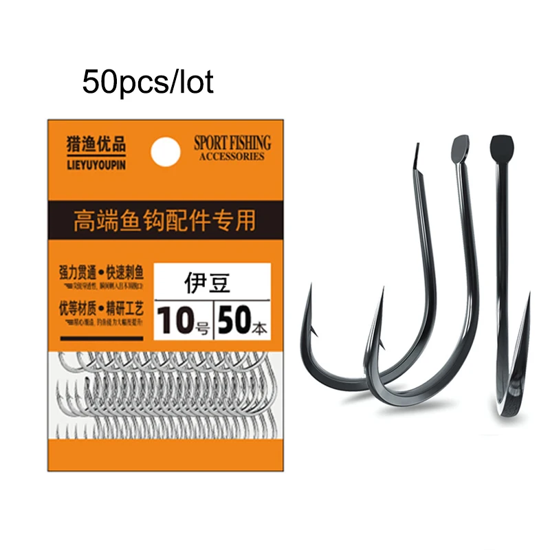 Fishing Hook Circle - 50 STKS Kleine Vishaken Koolstofstaal Zoetwater