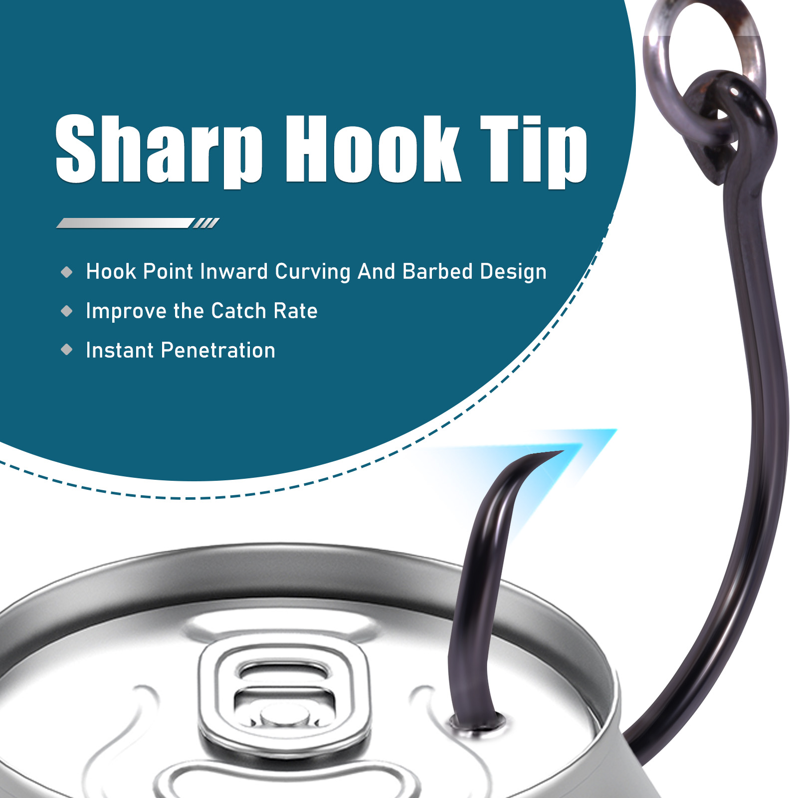 9KM Cirkel Haken Vissen met Ge - Fishing Hook Circle recensie en prijs