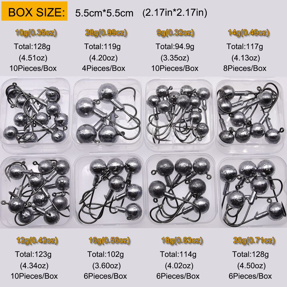Lurestiker Alle maten 1g 2g 3g - Fishing Hook Size recensie en prijs