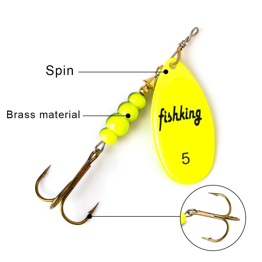 NGB Spinner Aas 3.9g 4.6g 7.4g - Fishing Hook Treble recensie en prijs