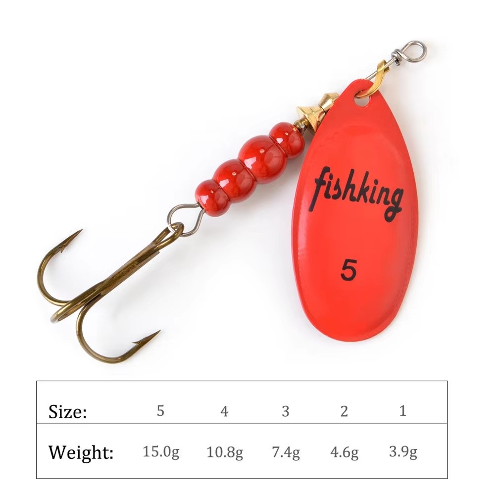 NGB Spinner Aas 3.9g 4.6g 7.4g - Fishing Hook Treble recensie en prijs
