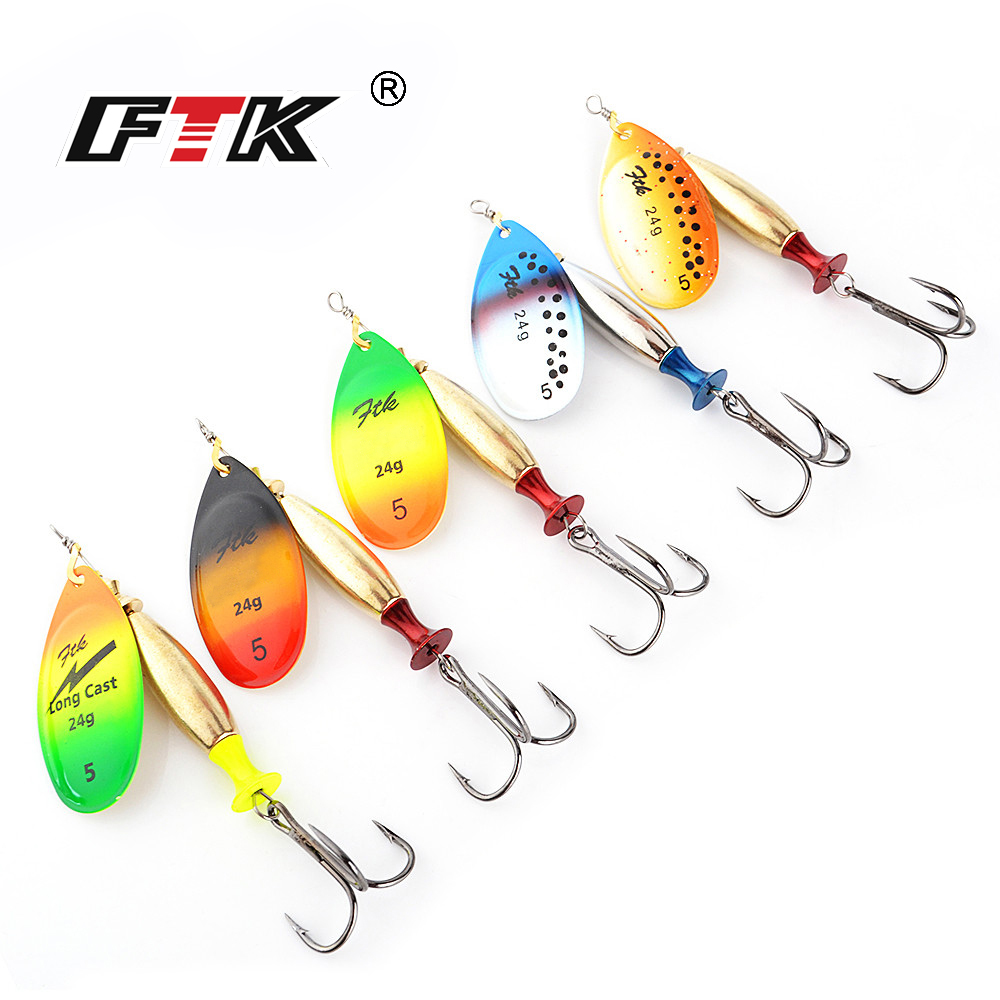 FTK 18g 24g Spinner Aas Harde  - Fishing Hook Treble recensie en prijs