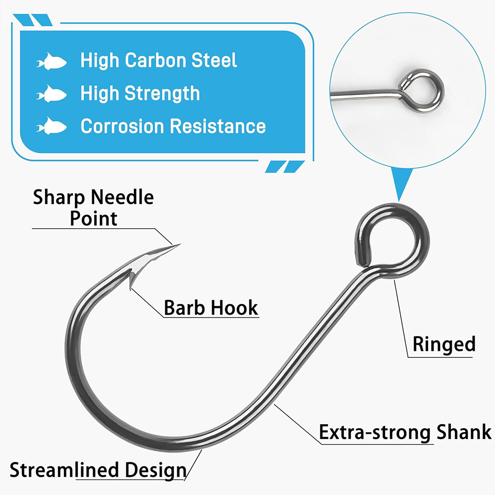 70 Stuks Vissen Inline Enkele  - Fishing Hook Circle recensie en prijs