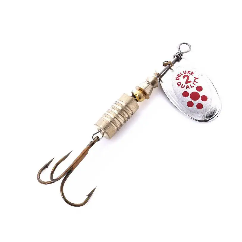 1 STKS Metal Plating Spinner A - Fishing Hook Treble recensie en prijs
