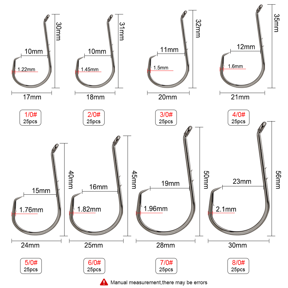 FTK 25 stuks hoogwaardig kools - Fishing Hook Size recensie en prijs