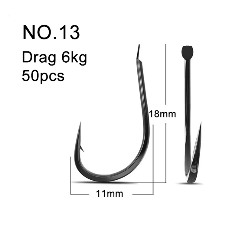 50 STKS Kleine Vishaken Koolst - Fishing Hook Circle recensie en prijs