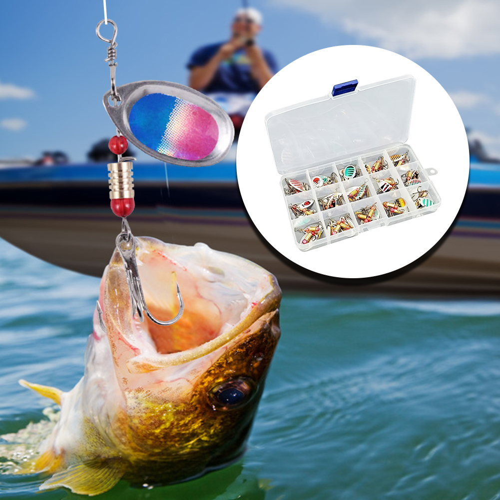 30 Stuks Metalen Lepel Spinner - Fishing Hook Treble recensie en prijs