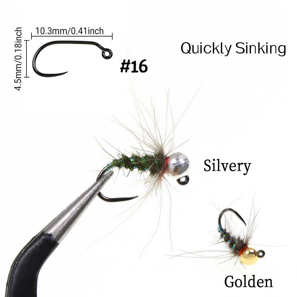 ICERIO Hustler Nymph Fly Tungs - Fishing Hook Size recensie en prijs
