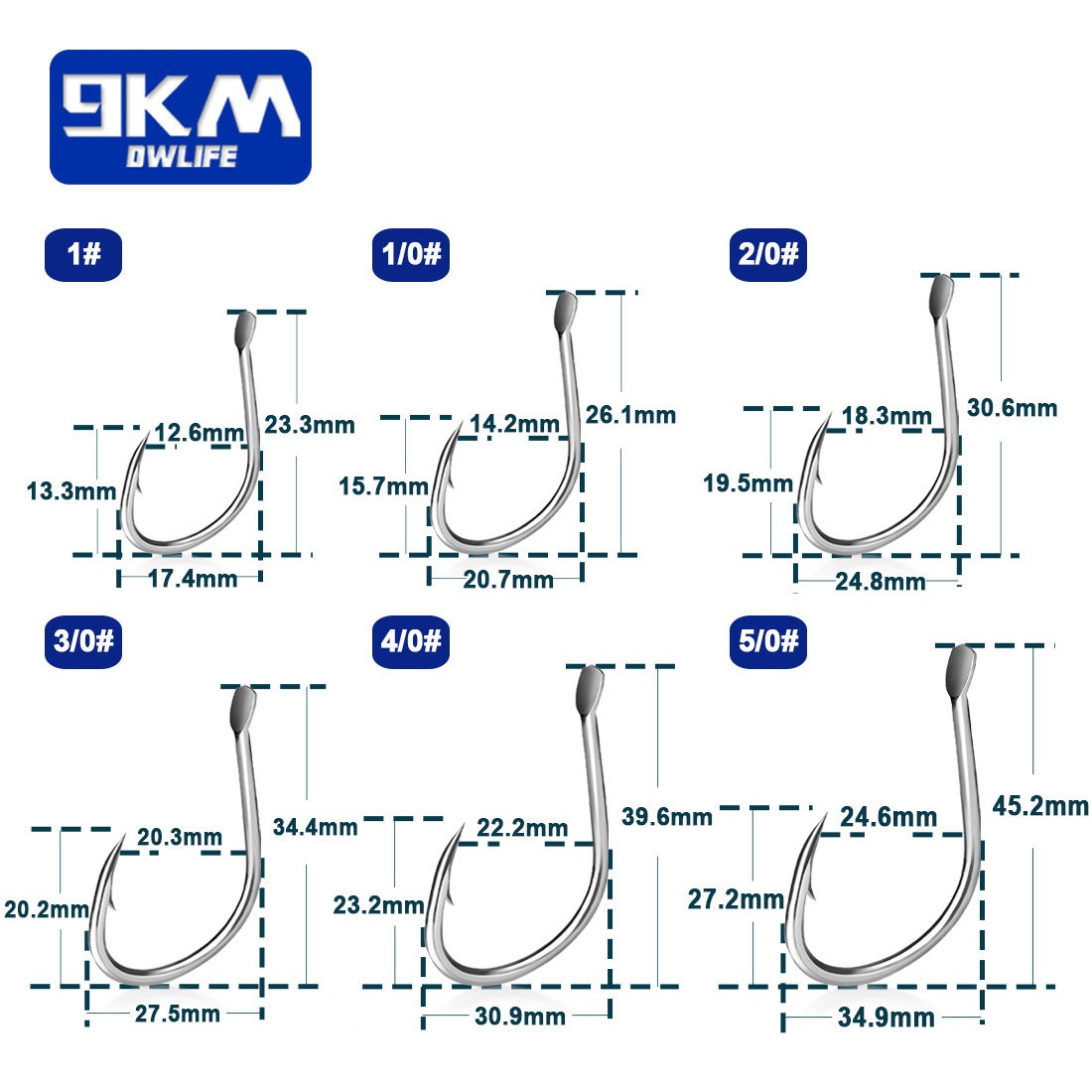 9Km Levend Aas Haken Zoutwater - Fishing Hook Circle recensie en prijs
